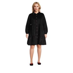 Terra & Sky Women’s Plus Size Tiered Corduroy Dress